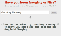 the-miles-to-her-arryn:       So I was playing with this Naughty or Nice generator and… I giggled at a few of these..