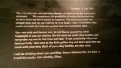   A little blurry, but this is Vilma Grunwald&rsquo;s final letter to her husband before she went to the gas chambers with her son John. The letter reads: &ldquo;You, my only one, one and only, dearest, in isolation, we are waiting for darkness&hellip;We