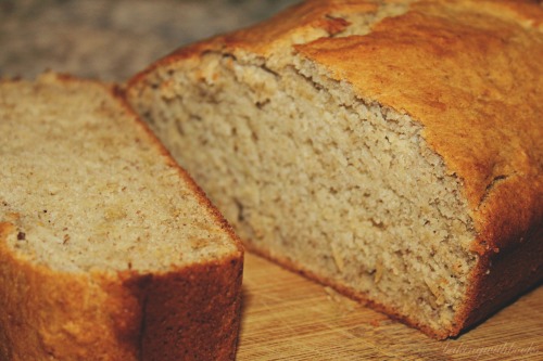 My Favorite Banana Bread Ingredients 1 ¾ cup all-purpose flour 5 tbsp melted butter 2 eggs, r
