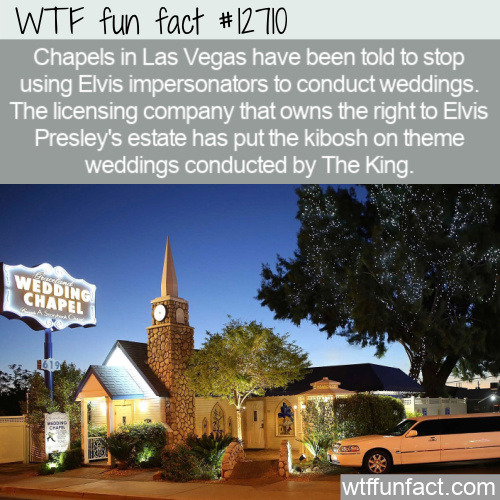 Thinking of having an Elvis-themed wedding in Vegas? It may be too late. Click to read the full fact