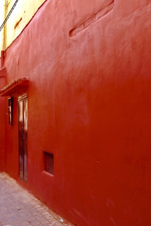 constancecervonelyricvision:Moroccan spice market, crown of thorns and walls in deep vibrant orangeM