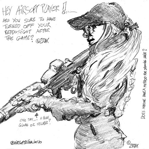 it’s sunday, it’s the reminder for the airsoft playerswip, croquis, buy the fianle version for your 