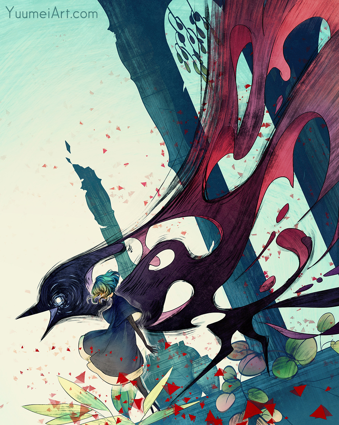 yuumei-art: Finished the Gris fanart :D The game was so beautiful, I highly recommend