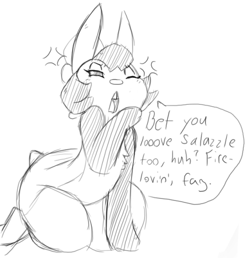 roymccloud:I went on a Sasspin frenzy after finishing up the commission.Draw your own Sasspin and win sex!Also i’m sure she’s racist as fuak towards fire types. ._ .; ;9