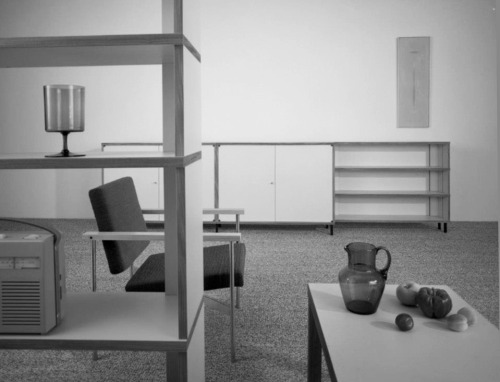 Hans Gugelot, modular furniture system M125 for Bofinger, 1957-88, Germany. SourceGugelot liked the 