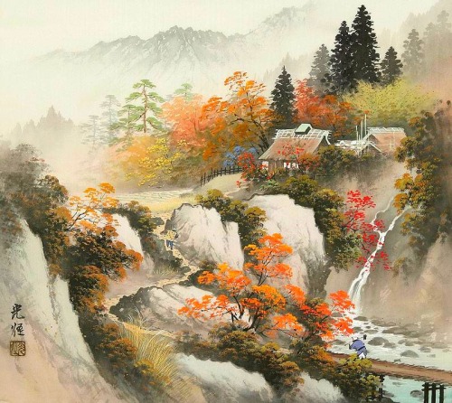 wapiti3:artwork by Koukei Kojima- Japanese Landscape painter by glenn