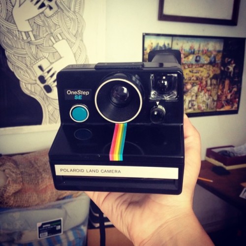 Mom sent me this #1977 #Polaroid camera from Grampa’s house RIP. He has so much cool gear!