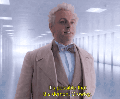 fluffmugger:talea456:Aziraphale, Angel of the Eastern Gate…your crush is showing. #this is like th f