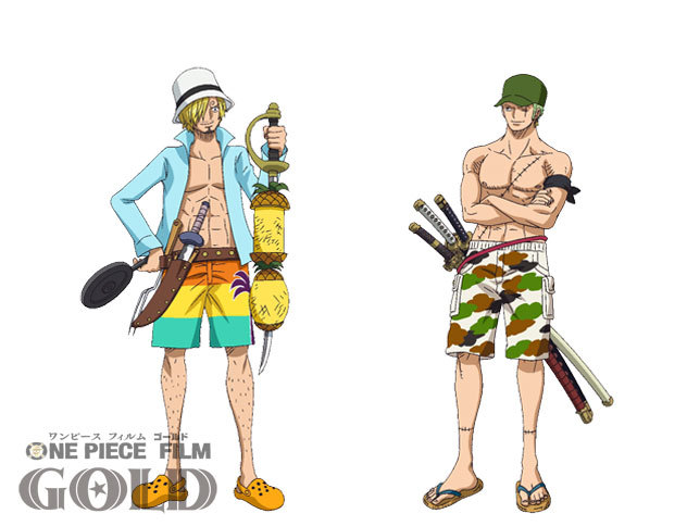 Nuevos diseños de personajes de la película ONE PIECE FILM GOLD.