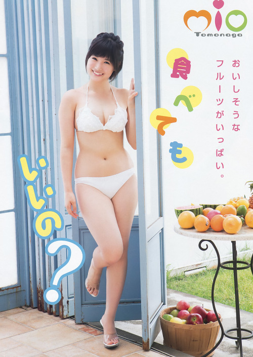 luckynumber48-magz:  Tomonaga Mio @ 【ヤングアニマル porn pictures