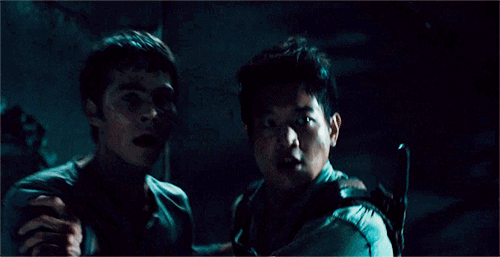 thominho:can we talk about how thomas so obviously tries to hold onto minho’s hand?