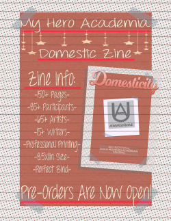 domesticbnhazine: Domestic Zine pre-orders