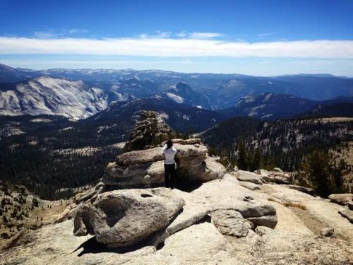 View of half dome fr Hoffman and me….