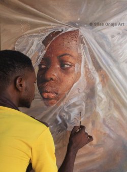 1llumi–naughty: endangered-justice-seeker:   This is Silas Onoja from Nigeria and his recent oil paintings. Support and share black art! ❤️   Beautiful  