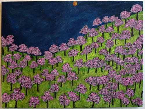 Haley Hughes - Moonlight/Cherry Blossoms, 2015