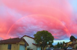 skate-tricks-acid-trips:  double rainbow over my house 