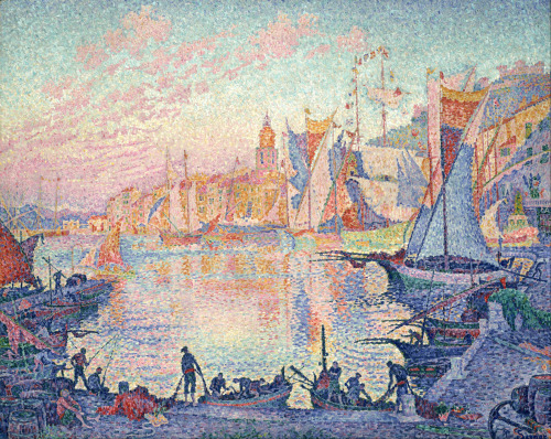 Paul Signac - Le Port de Saint-Tropez - 1901Paul Signac - Entrée du port de la Rochelle - 1921