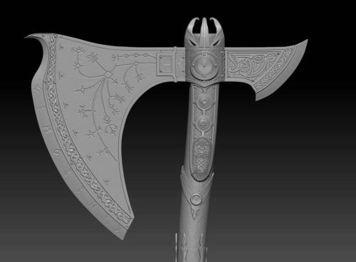 Dope weapon design by @yefim_kligerman i had to model it! Hopefully paint it and render it in a coup