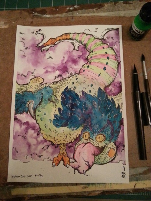 Inktober 2018, Day 1: Poisonous FarthosePukei-pukeiI’ve been sort of deliberating whether or not to 