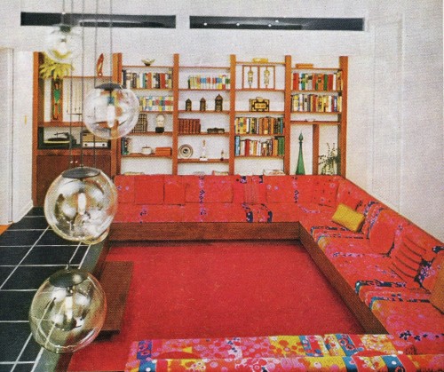 atomic-chronoscaph:1960s-1970s conversation pits