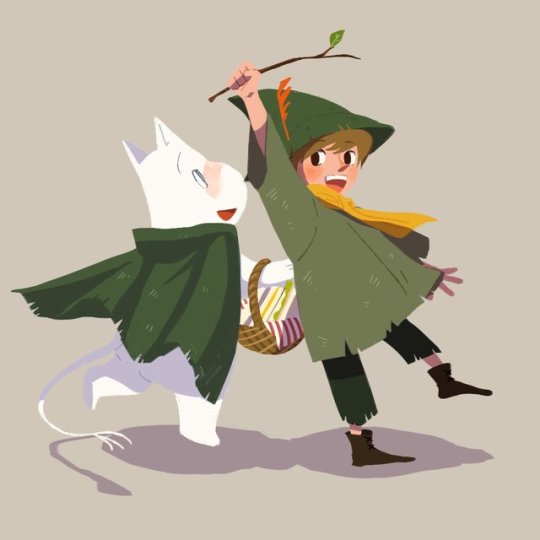 viv016:  Moomin and Snufkin  