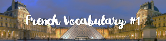 French Vocabulary #1