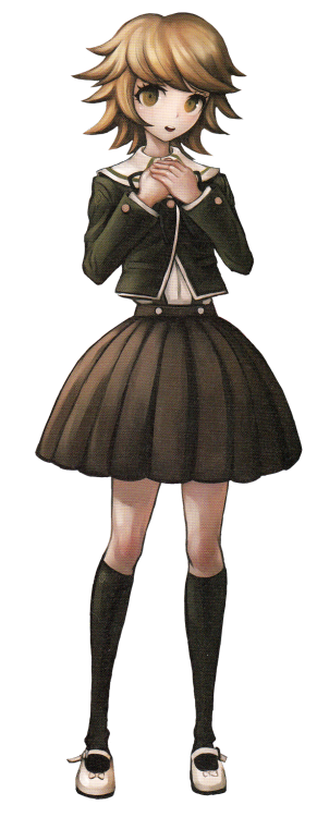 chihirofujicutie:  Transparent Chihiro from the front of the Dangan Ronpa Reload book! Please credit