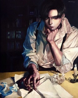 artistiq-:  Author!Levi   When writer’s