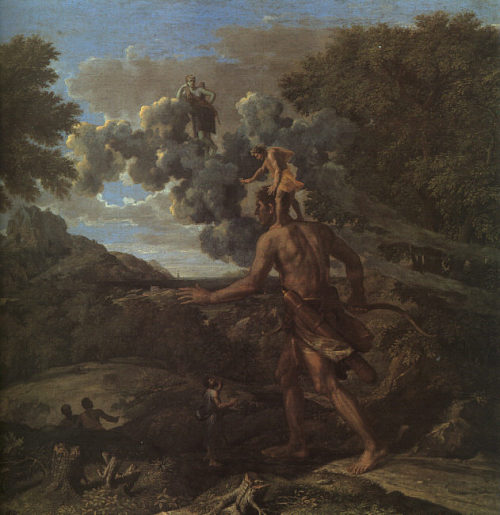 artist-poussin: Blind Orion Searching for the Rising Sun, 1658, Nicolas Poussin Medium: oilw