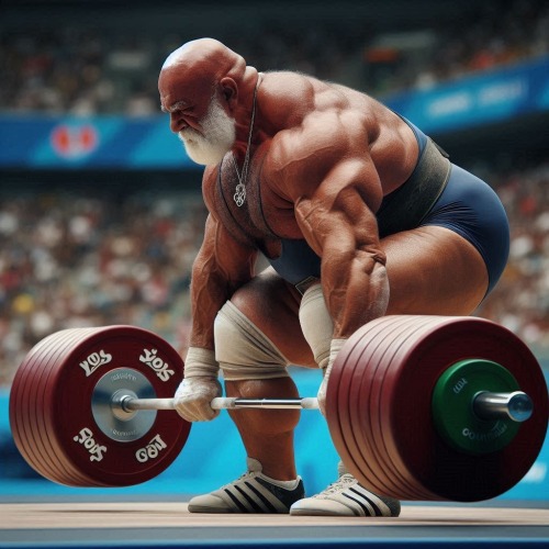 More Elderly Weightlifter
