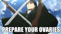 kast43:  Just our daily dose of Levi~ 