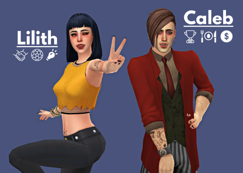 puppycheesecake:► SIM DOWNLOAD: Lilith & Caleb Vatore The Vatore siblings moved into Forgotten