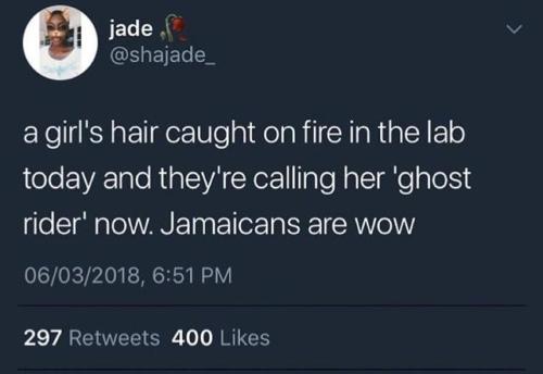 Everything’s a joke to Jamaicans