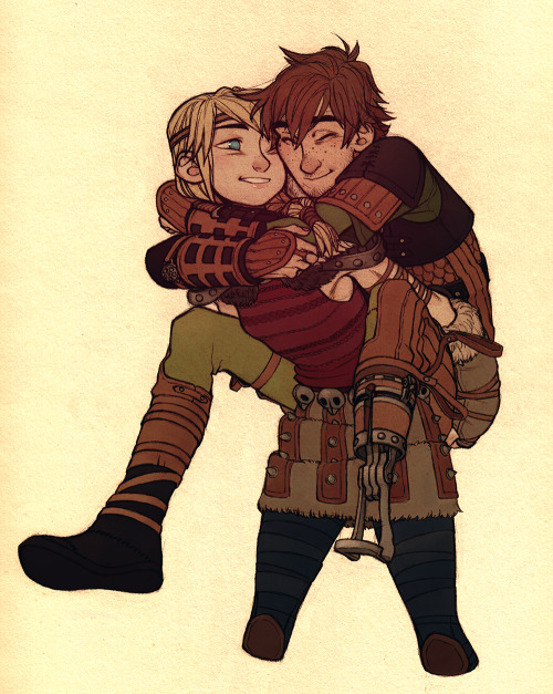 havocmachine:I think I’ve only ever seen Hiccup lifting Astrid, but let’s be honest about who would 