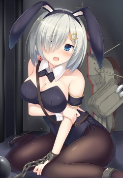 akira-europe:  animal ears bondage bunny ears bunny girl cleavage hamakaze (kancolle) kantai collection pantyhose tomoo | #319892 | yande.re