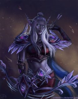 warcraft-art-gallery: Nightborne Hunter 