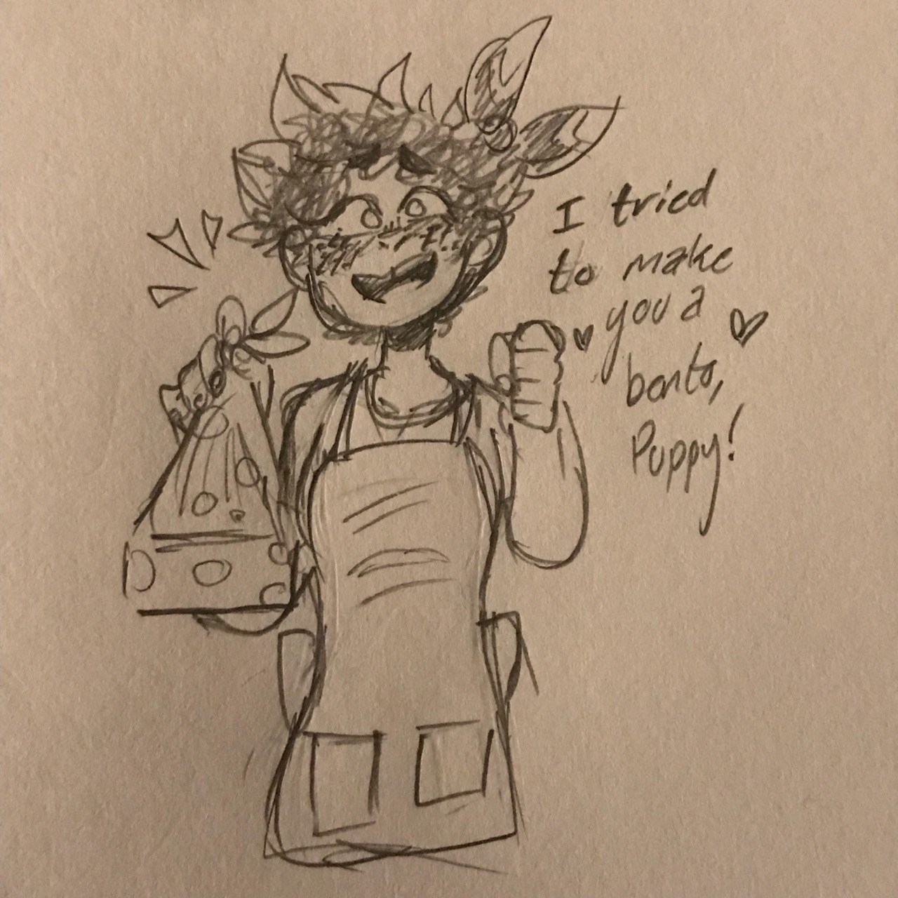 dekyboi:  Someone wanted to see more of the Shiketsu AU so here’s Izuku making her boy a bento and their couple-y antics.