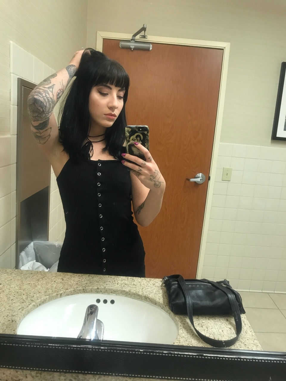 gothcharlotte:  I haven’t been fucked in a bathroom in so long. Why?
