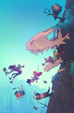 ricardobessa:  Lumberjanes #15 variant coverThis is very exciting.The cover I did for Lumberjanes has just been announced, and it’s coming out in June!This was tremendously fun to work on and I have a huge respect for Boom! Studios, Lumberjanes and