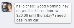 My mom told me to check my facebook because people send me messages oh look 1 message,