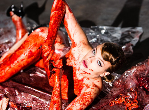 Bloody Nude Photography by Aaron Paul Rogers.