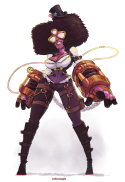 pandora-080:  estevaopb:  Steampunk Garnet! She has to manually control the pressure on her gloves to deliver harder punches. Thank you for your answers. I ended up choosing a theme that is more or less related with most of the options i had. I hope you