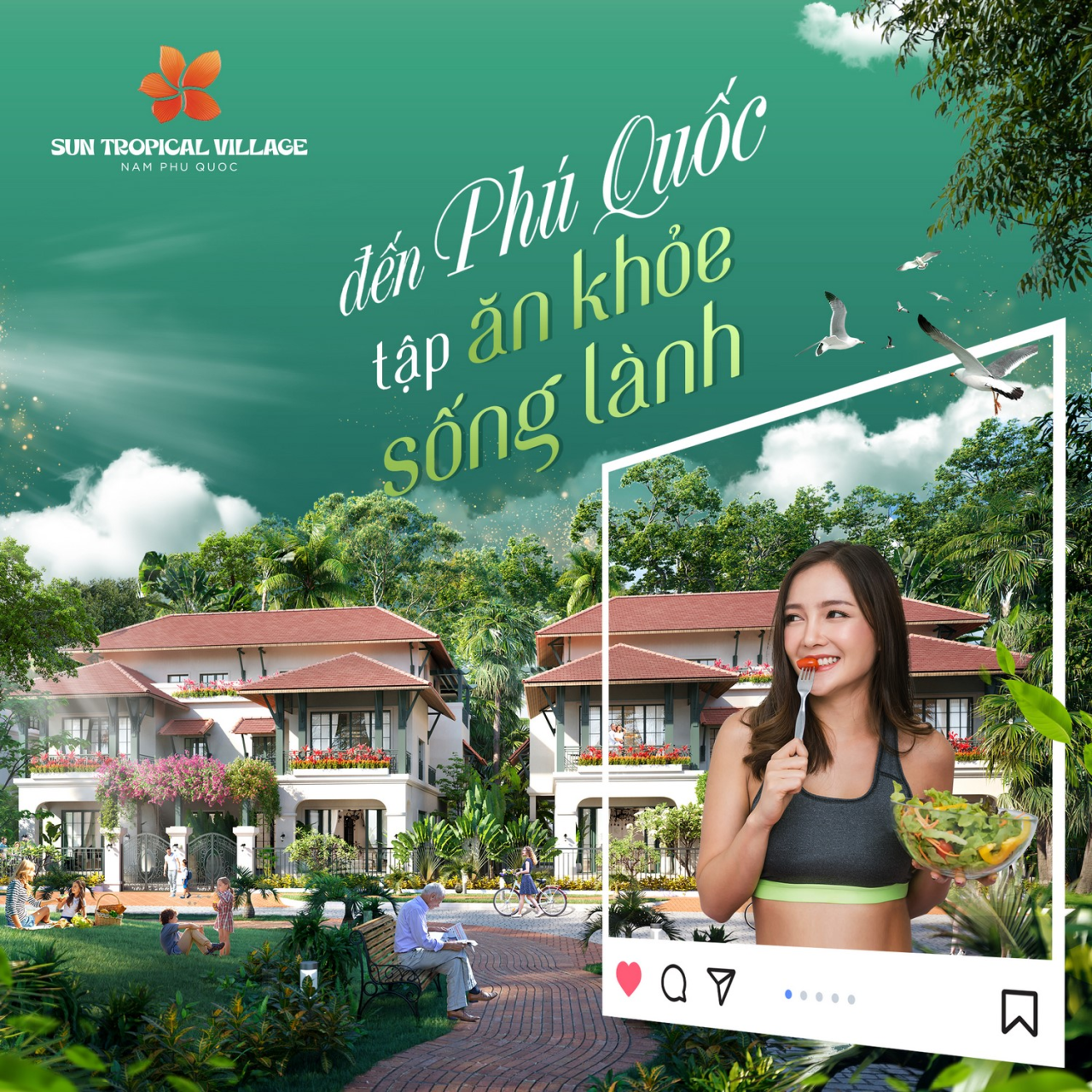 Đến Phú Quốc tập ăn lành, sống lành tại Sun Tropical Village