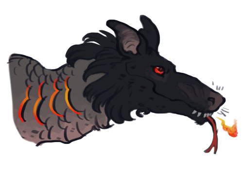 Snake-bat-dog-dragon boy, he’s a good boy, go and hug him, he’s warm.