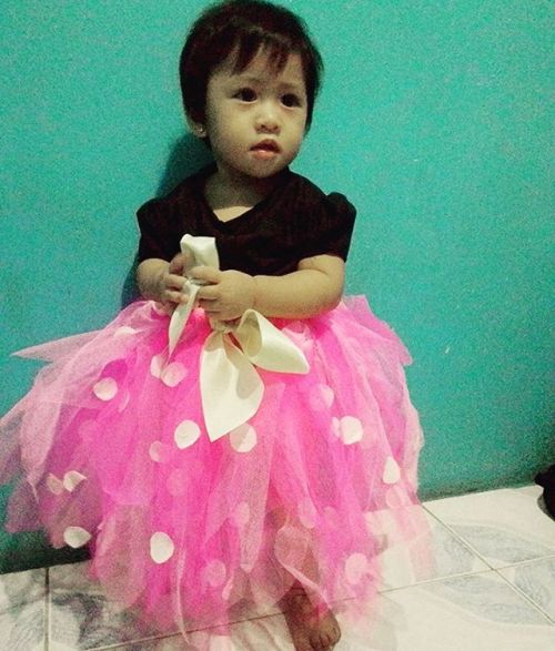 My little model for today. Hope you like your dress.. #1stbirthday #tutu #diyclothes #birthday #todd