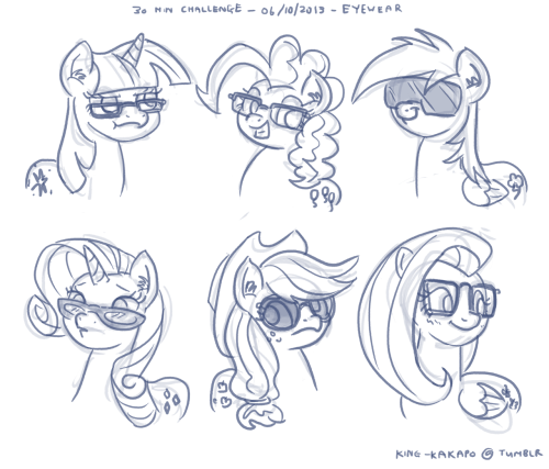 30minchallenge:  That’s all our eyewear enthusiast pics for today! Not a bad haul :D and definitely a bunch of cuties. Good job everyone. Stay tuned for the American challenge later tonight! Bye for now!  X3 Dem eyewear pones~