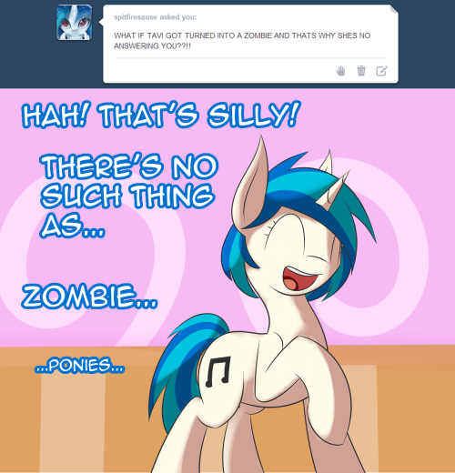 askoctavia:  Ask Octavia #205 Ask Vinyl #003 It couldn’t be… Could it?  Oh dear… xD