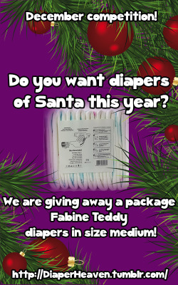 diaperheaven:  We are giving away a package Fabine Teddy diapers in size medium! We send these in a discreet package to the winner for free!All you have to do to enter the contest is to follow us on tumblr and reblog this!You can reblog this as many times