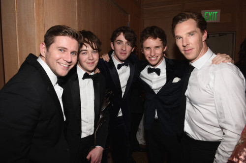 eddie-redmayne-italian-blog:In This Photo: Eddie Redmayne, Benedict Cumberbatch, Allen Leech, Matthe