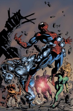 comicbookartwork:  Spider-Man battles the U-Foes